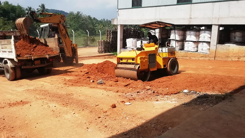 Internal Road Improvement at Lanka Tiles